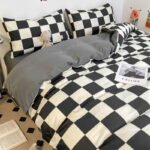 Solid Color Double Stitching Washed Cotton Duvet Cover Bedding - Image 4
