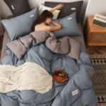 Skin-friendly Brushed Duvet Cover Bedding Four-piece Set - Image 5