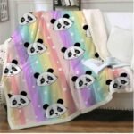 Panda series flannel blanket - Image 4