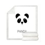 Panda series flannel blanket - Image 3