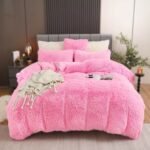 4PCs Plush Duvet Cover Set Luxury Ultra Soft Velvet Duvet - Image 10