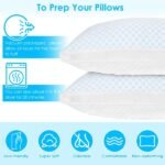 1Pc Shredded Memory Foam Pillow Adjustable Cool Pillow With Extra - Image 2