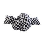 Checkerboard Twist Pillow Knotted Sofa Decorative Cushions - Image 2