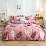 Cover Set Bed Cotton Quilt Bedsheet Bedding Duvet Fitted - Image 2
