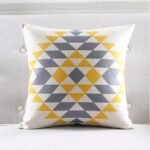 Nordic Geometric Striped Couch Pillow Thick Linen Decorative Cushion - Image 4