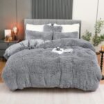 4PCs Plush Duvet Cover Set Luxury Ultra Soft Velvet Duvet - Image 5