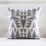 Nordic Geometric Striped Couch Pillow Thick Linen Decorative Cushion - Image 7