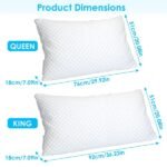 1Pc Shredded Memory Foam Pillow Adjustable Cool Pillow With Extra - Image 4