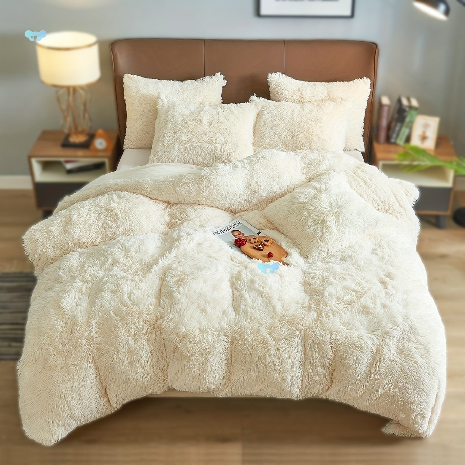 e0b5e3d8-0a5d-4aed-827c-9b0b7d56f2af.jpg 4PCs Plush Duvet Cover Set Luxury Ultra Soft Velvet Duvet - Image 1