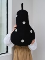 Pear Shaped Polka Dot Throw Knitted Decorative Pillow - Image 3
