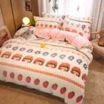 Milk Duvet Set Single Thickened Double Sided Duvet Cover - Image 5